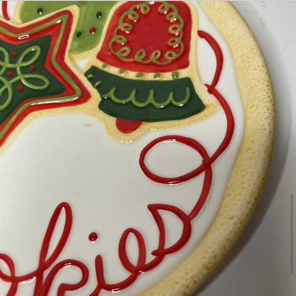 Fitz and Floyd Sugar coated Christmas Cookies for Santa Plate Decor - Picture 5 of 10
